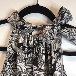 4/$25 Paper Crane Tropical High Tied Neckline